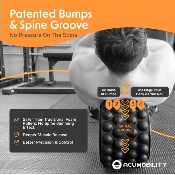 Brand New Foam Roller Back Stretcher, Cracker & Roller Pain Relief Yoga Wheel - Picture 3 of 10